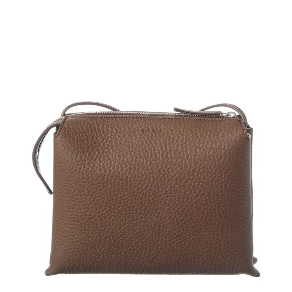 The Row Nu Mini Twin Leather Crossbody, Brown - Picture 2 of 3
